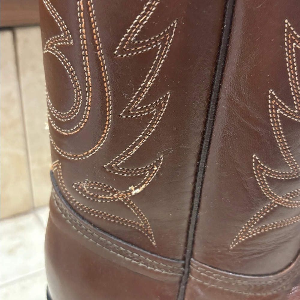 Like NEW Women's Western Cowboy Leather ACME boots - sz 6 - Picture 3 of 10